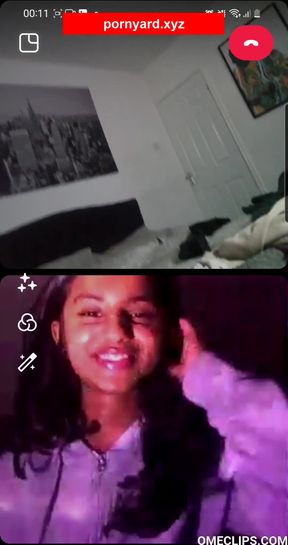 Amateur teen flashes camera during reaction web cam session