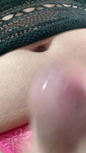 Fully Feminized: Pink Nails Teasing Her Clitty