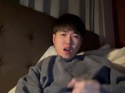Cute Asian Twink Andrew Tran blew a huge load