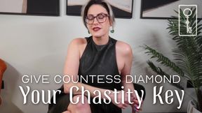 Give Countess Diamond Your Chastity Key