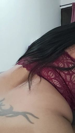 She gets pleasure from fucking with fruits and other objects.