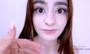 Hot Teen Gets Pussyfucked With Strap On At Audition - Lesbian POV pussy licking