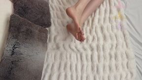 Top Down View of Cozy Feet