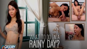 ”GROOBYGIRLS - Interracial ass fucking on a rainy day hardcore ass fucking”