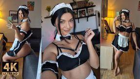 ‼️‼️MAID TEASES & SQUIRTS FOR HER ANGRY BOSS 💦