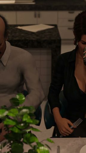 Being a Wife (v1.220p) - P11a - When She Gets the Chance While Her Husband Won't Be Back for Another 3 Days