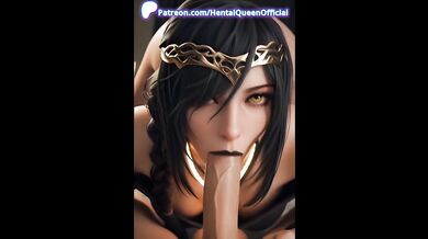 Dark Elf Big Tits Maid Gets Jinx Cosplay Hard Fuck Creampie