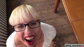 BORIS SCHWARZ: Slutty Blonde Secretary Fucks Around In The Office