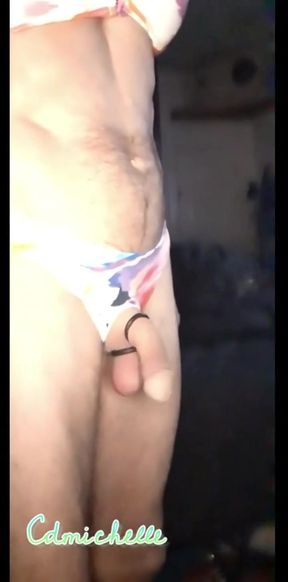 Cdmichelle Playing with Different Dildos Wearing Colorfull Swimsuit