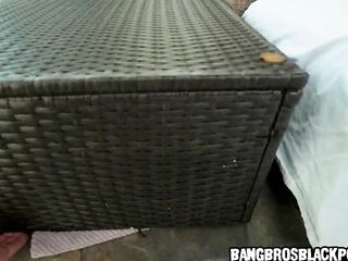 Super tiny ebony 20yo gal sucks a biggest ebony weenie! - black porn