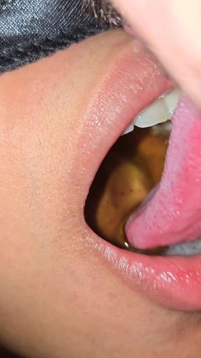 Filling my pregnant whore&#039;s belly with piss.