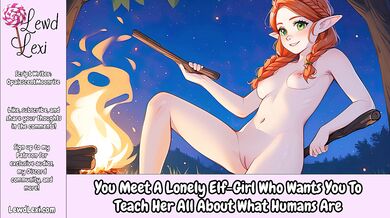 Lonely Elf Girl Worships Balls Begs For Human Breeding Creampie