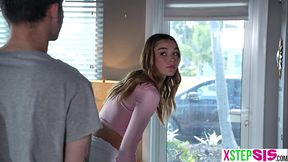 Bratty Teen Sis Takes Big Cock in Hardcore Family Roleplay