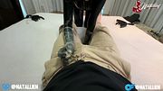 Latex Mistress Takes Control of Her Restrained Sub With a Relentless Toy Tease
