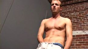 This open minded 21 year old is hot and loves to party. An avid swimmer, he works out a lot and isn't afraid to jack off in public. Once naked, his hands find his cock, and Sydney strokes it standing up.