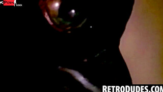 RetroDudes.com  Vintage Bearded Stud Satisfies His Desires and Swallows a Thick, Juicy Cock