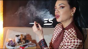 Perfume and cigarettes: a Marlboro red and Fragonard