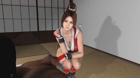 Mai Shiranui got her tight young pussy fucked and impregnated by an Ugly Old Man