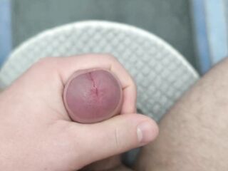 I stroke my delicate rod and cum