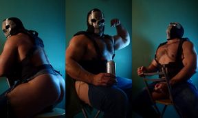 First anal with sex toy and cumshot for Ghost