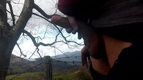 Man with a Cock Fat and Long Massages Her on the Mountain, a Goatherd Interrupted
