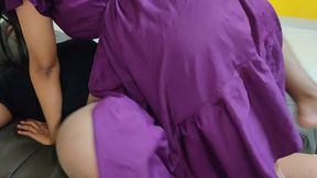 fucking this beautiful big ass asian girl and cumming on her ass with my wife in the other room