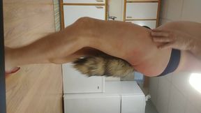 chloetv sissy the slut blushes her butt with a belt