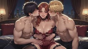 Bisexual Encouragement Fantasies #3B: Pushing You into His Embrace (Animated)