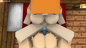 Lesbians With A Strap-on In Minecraft