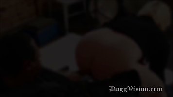 Chubby blonde lady and a black guy are having a great sex adventure, in the bed