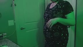 Purple Nightclub Inflation [Huge Gut Struggle+ Masturbation]