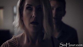 Stepmom Kit Mercer helps stepson's throbbing erection