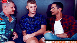 Uncles Wild Ride Xtian Mingles Intense Threesome with Jack Waters and Jordi Massive!
