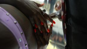 omgiana getting her cheeks clapped