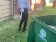 Piss outside ended with amazing outdoor blow job / diosaera