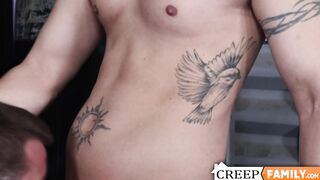 Stepbrotherly bonding between studs Chad Taylor and Nick Sahara quickly turned wild a