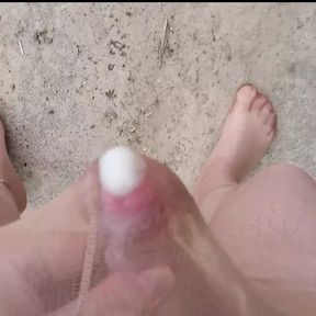 Outdoor Cum in Strumpfhose