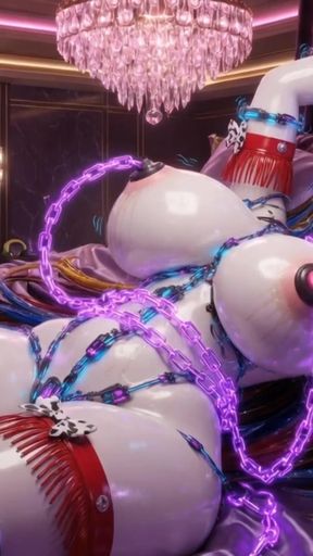 3D Hentai Cowgirl Doll Bound by Smart Chains - Electronic Massage &amp; Ahegao Ecstasy 8K   Clip 1
