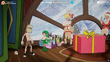 Fucker Man - Jingle Balls Blitz [ Hentai Game PornPlay ] cuckolding Santa in a Happy new year orgy