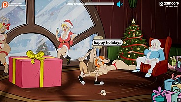 Fucker Man - Jingle Balls Blitz [ Hentai Game PornPlay ] cuckolding Santa in a Happy new year orgy