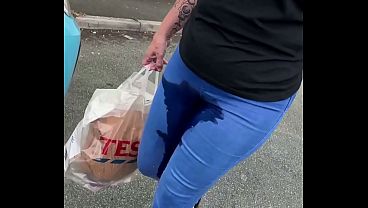 Public jeans wetting