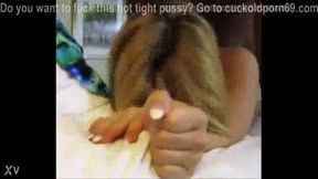 Big Black and White Cocks Fuck Petite Small Tits Wife