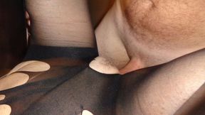 Dirty cuckolding wife swallows BBC cock&#x1F32D; while hubby watches on a swing