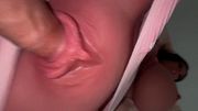 Nano pussy with Sensitive stimulators is capable of inducing even a double ejaculation
