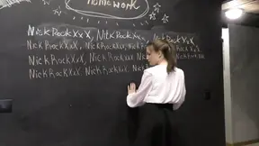 Real teacher teaches teen a lesson in hardcore sex