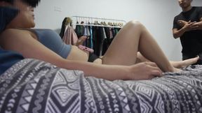I caught my stepsister masturbating and ended up fucking her many times, compilation