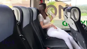 Couple Mess with Piss in Bus, Train and Public