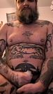 Tattooed Daddy Jerks Off into a Condom for You