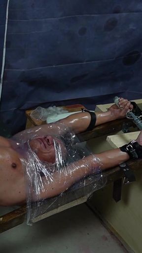 CBT on the stretching rack with Countess Sissy Boy and Lady Liana   Clip 1