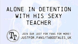 Homosexual Softcore Audio ASMR: Detention With His Steaming Tutor